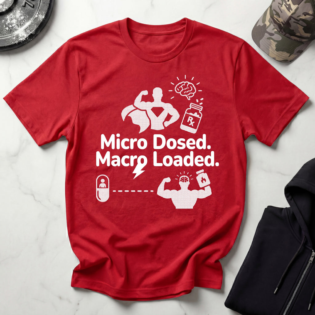 Micro Dosed Macro Loaded Graphic Gym T-Shirt
