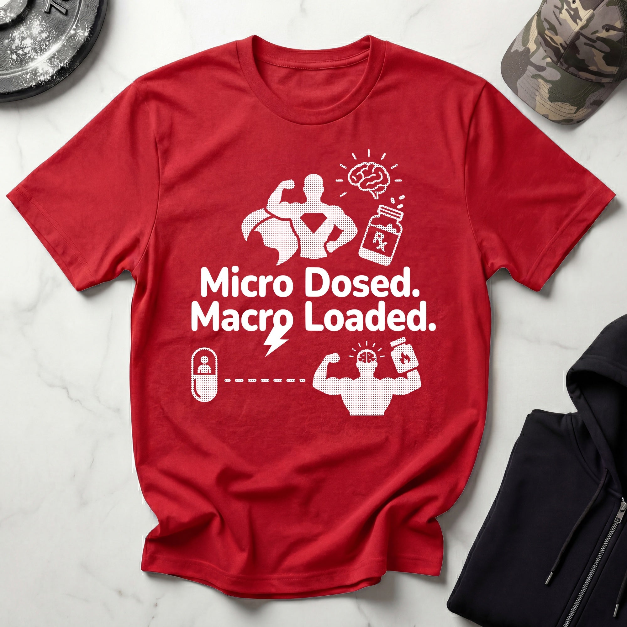 Micro Dosed Macro Loaded Graphic Gym T-Shirt