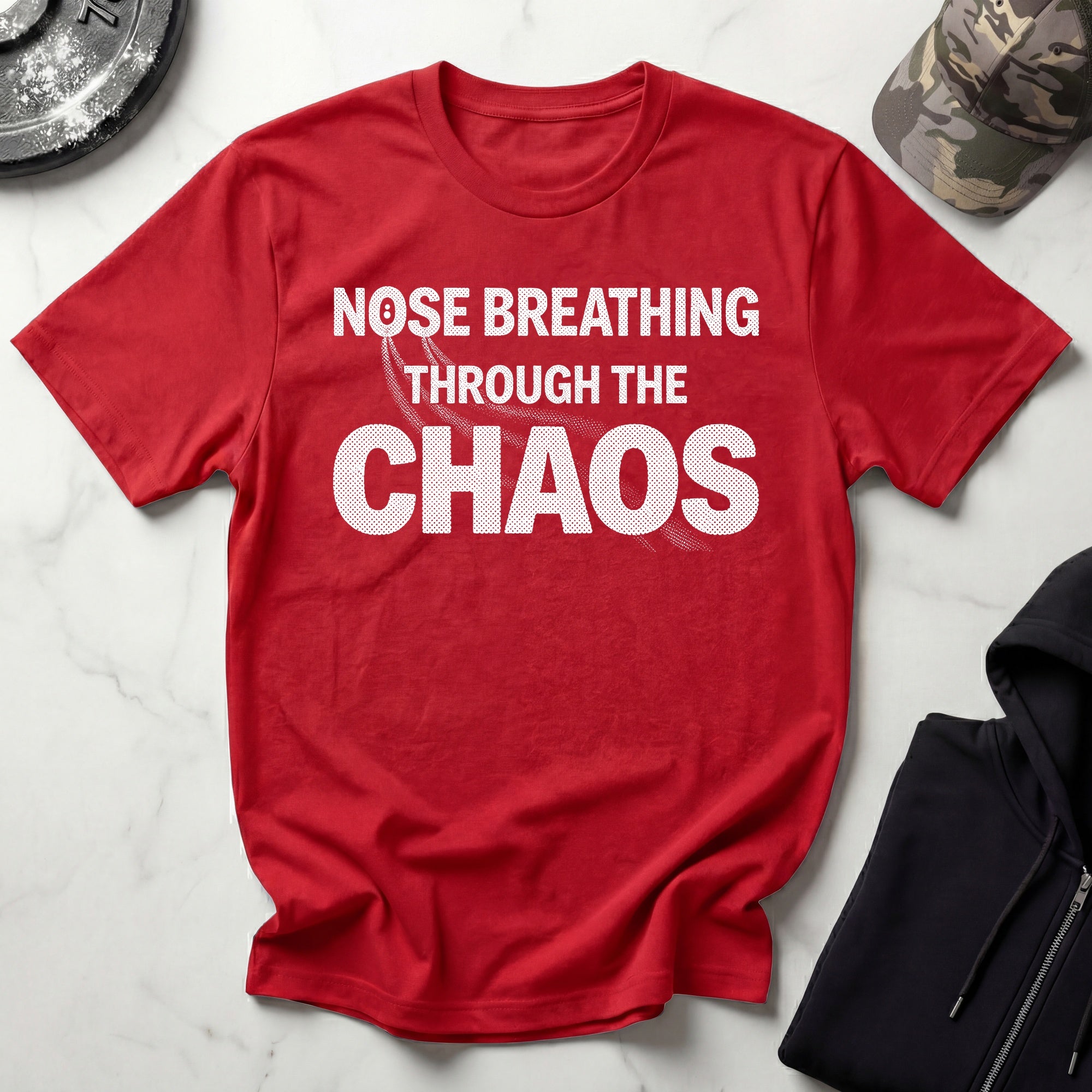 Breathwork Nose Breathe Chaos Gym T-Shirt