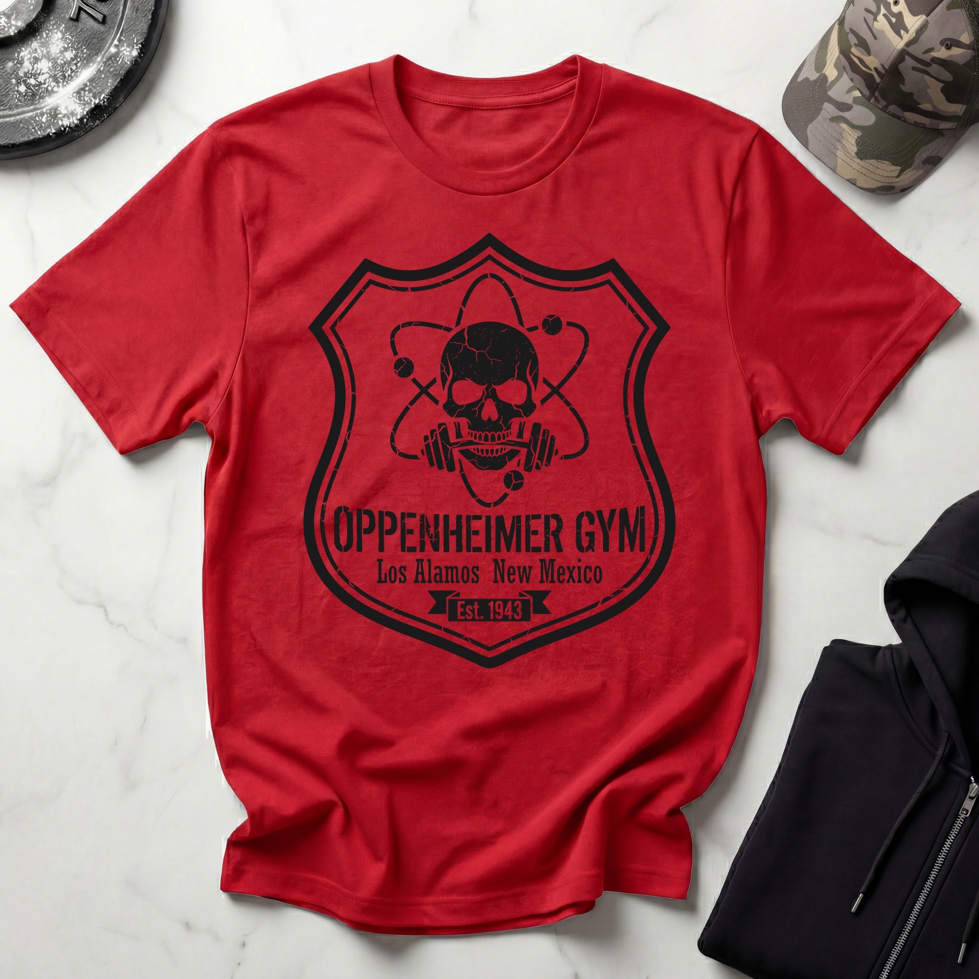 Oppenheimer Nuke Explosive Vintage Insignia Gym Tee
