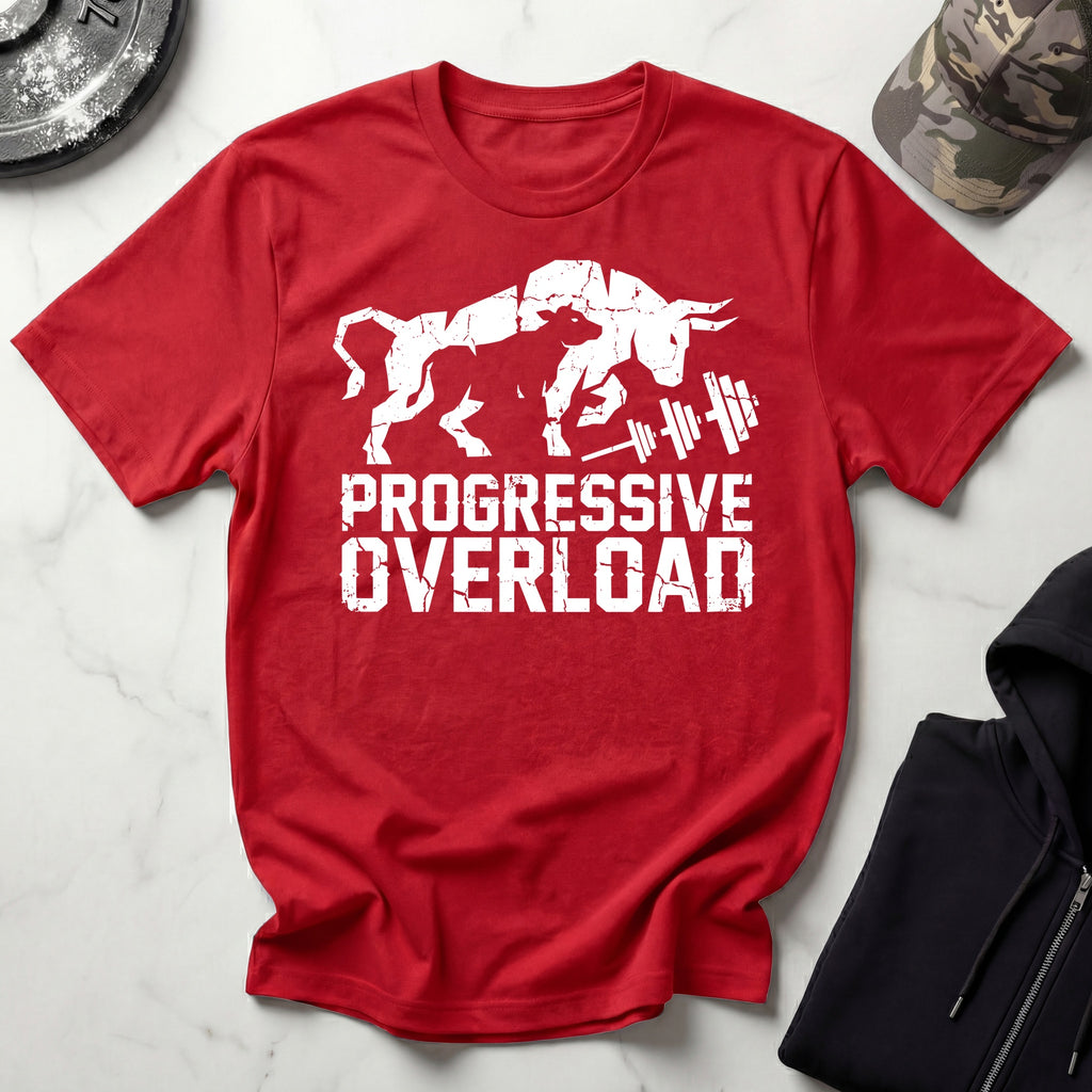 Progressive Overload Graphic Retro Gym T-Shirt