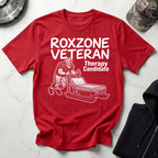 Roxzone Veteran Sled Push White Gym T-Shirt