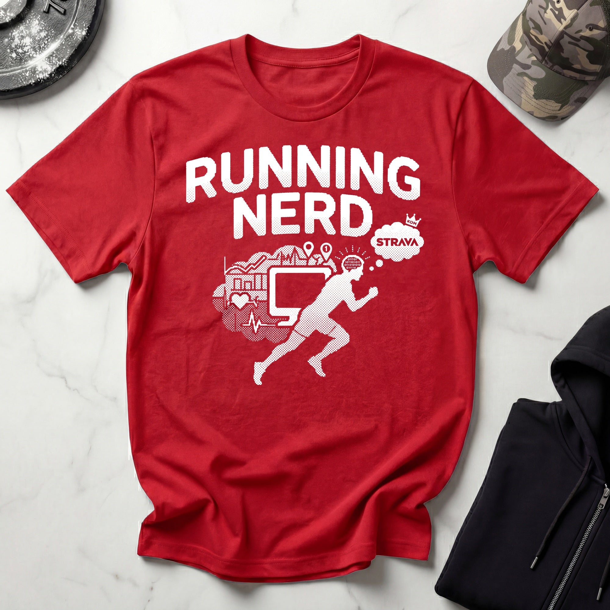 Runner Nerd Brain Vintage Gym T-Shirt