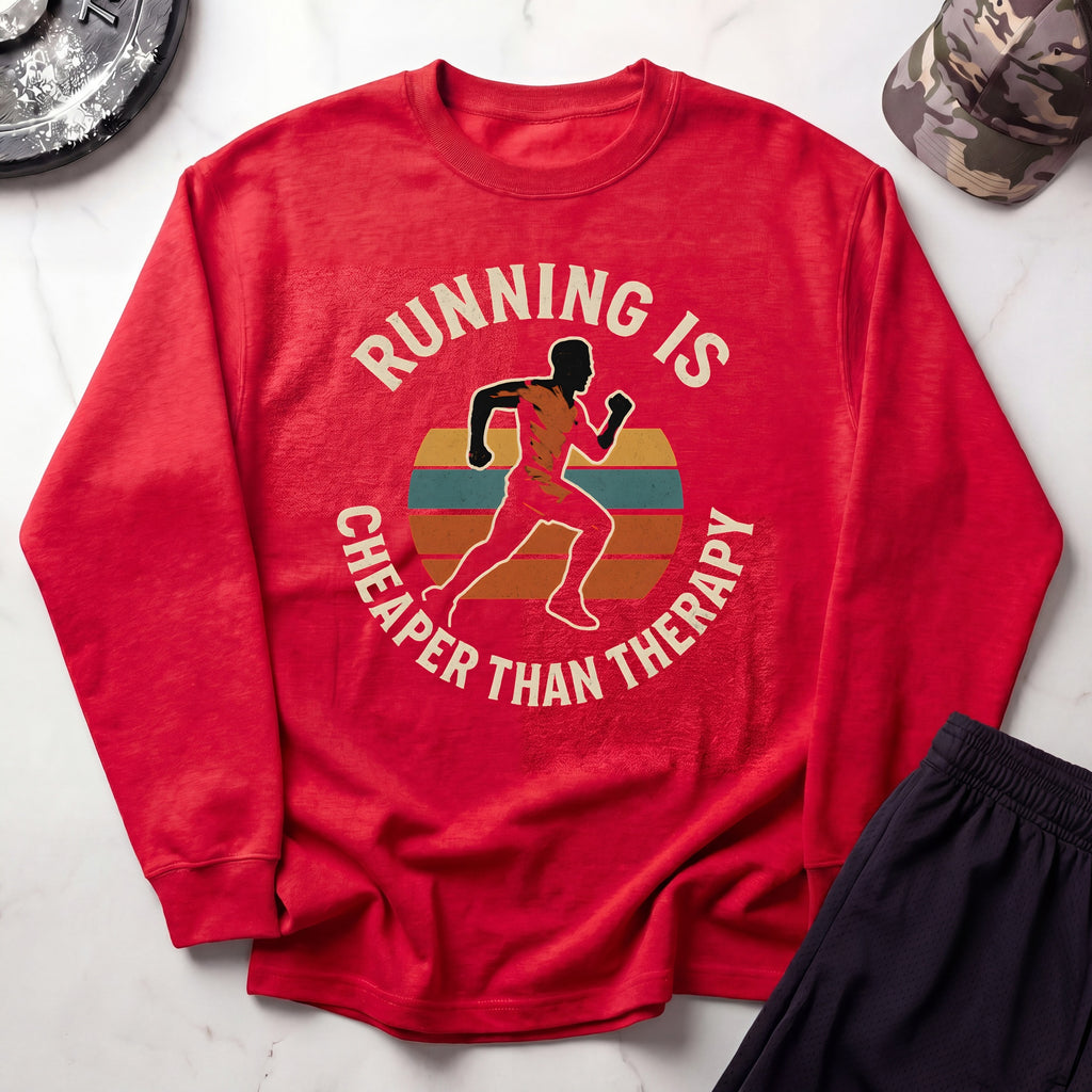 Running Therapy Cozy Gym Crewneck Sweatshirt