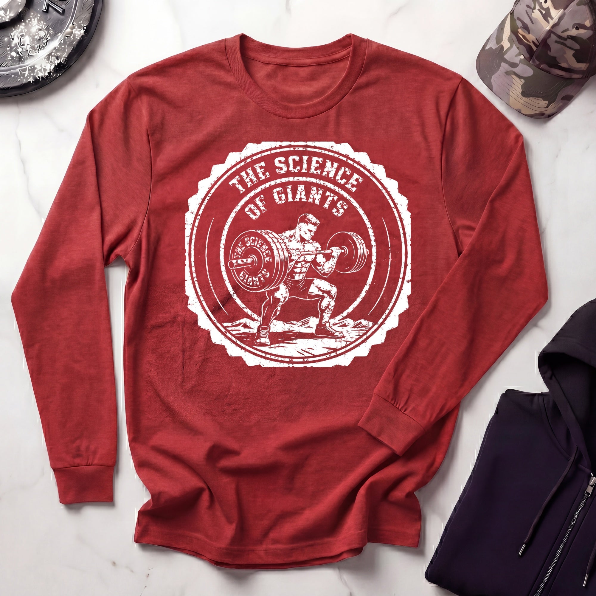 Science of Giants Long Sleeve Gym Tee