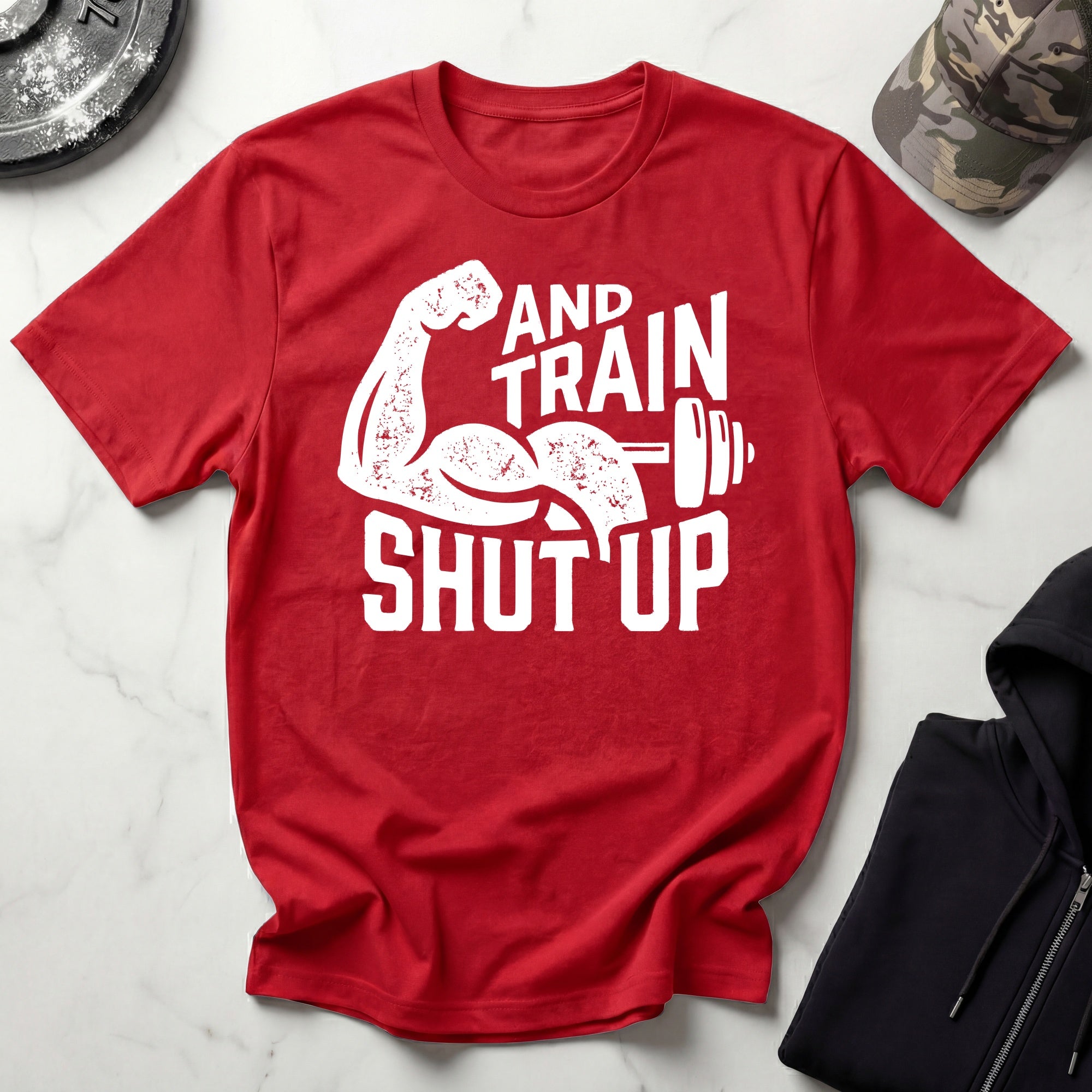 Shut Up And Train Graphic Gym T-Shirt