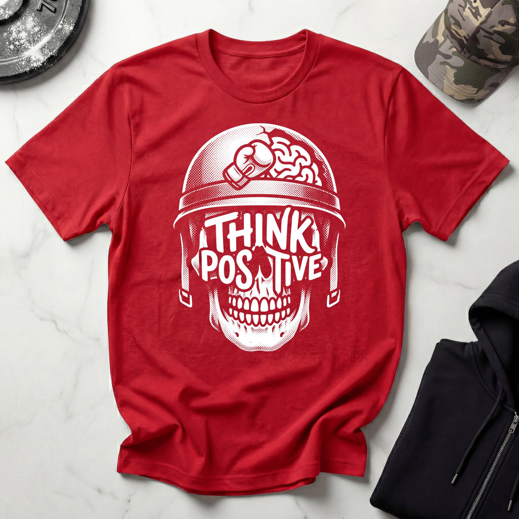Think Positive Boxing Training Mindset Gym T-Shirt