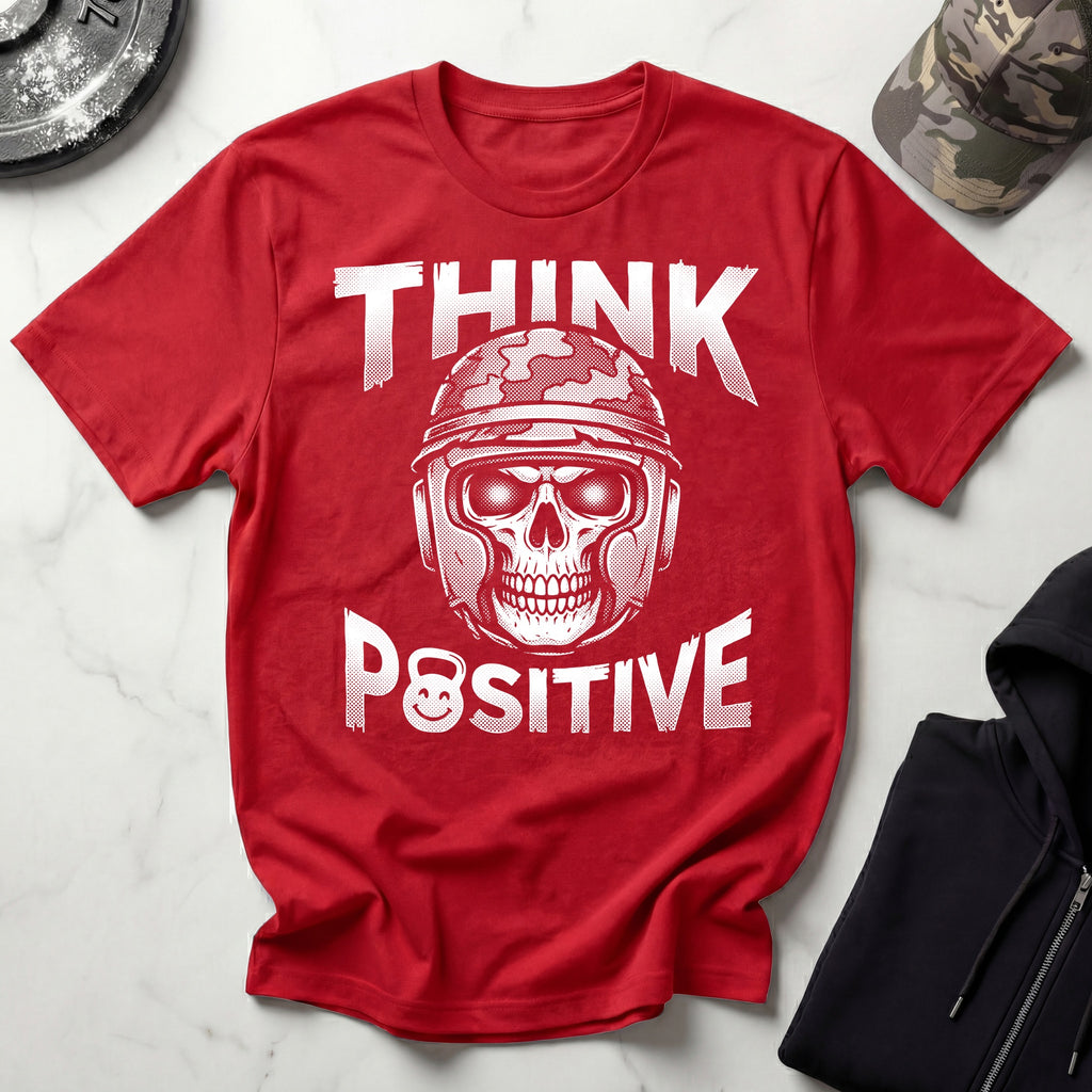 Think Positive Military Training Mindset Gym T-Shirt
