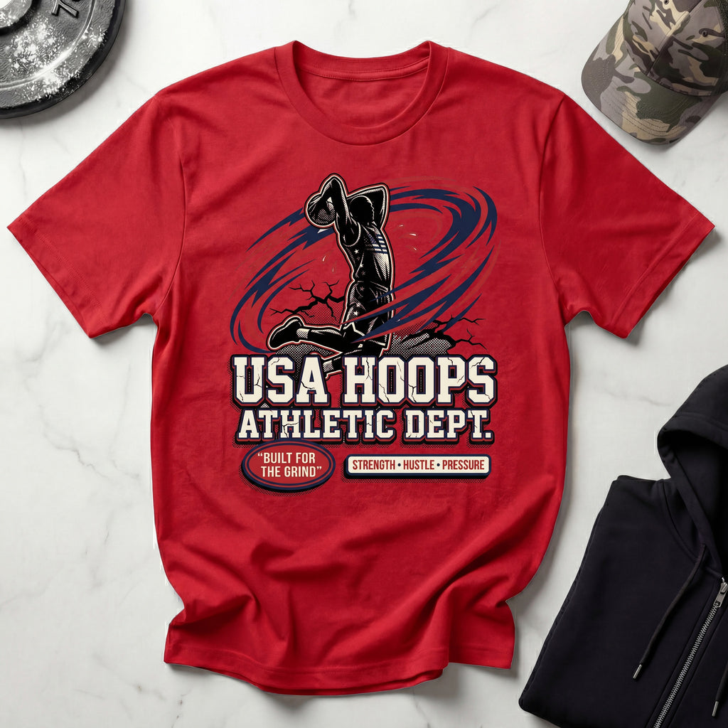 Basketball USA Hoops Gym T-Shirt