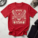 USA Eagle Flag Vintage Gym T-Shirt