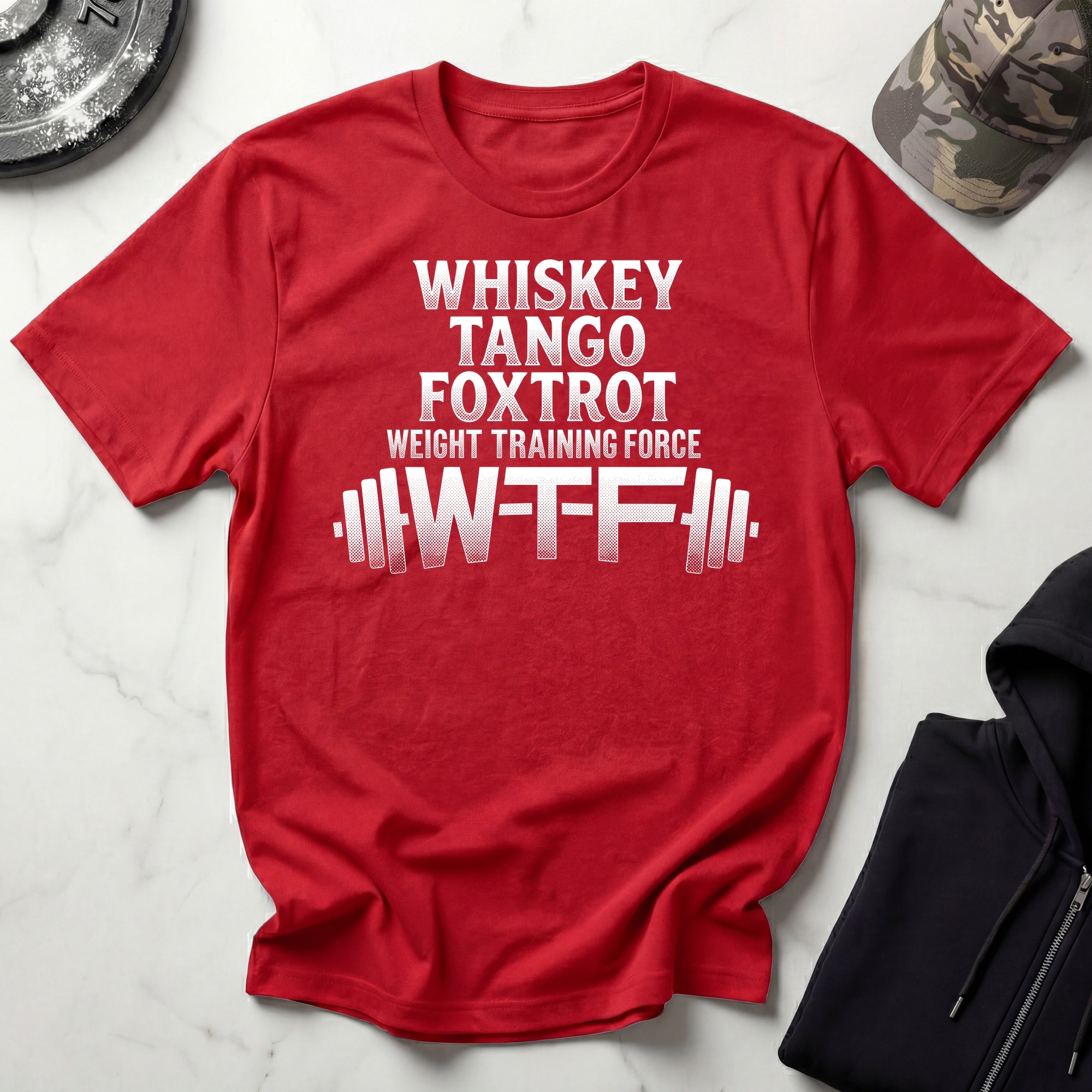 Whiskey Tango Foxtrot Vintage Graphic Gym T-Shirt