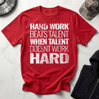 Hard Work Grunge Graphic Gym T-Shirt