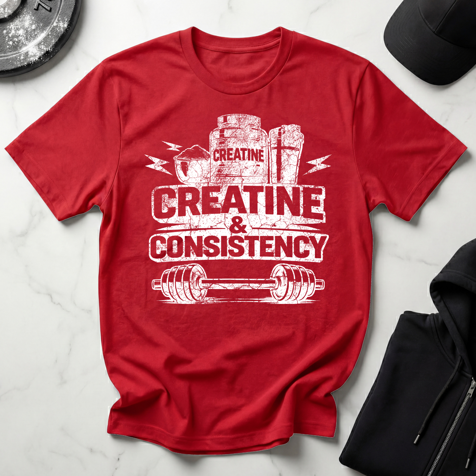 Creatine & Consistency Dark Tee