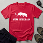 Work In The Dark White Panther Gym T-Shirt