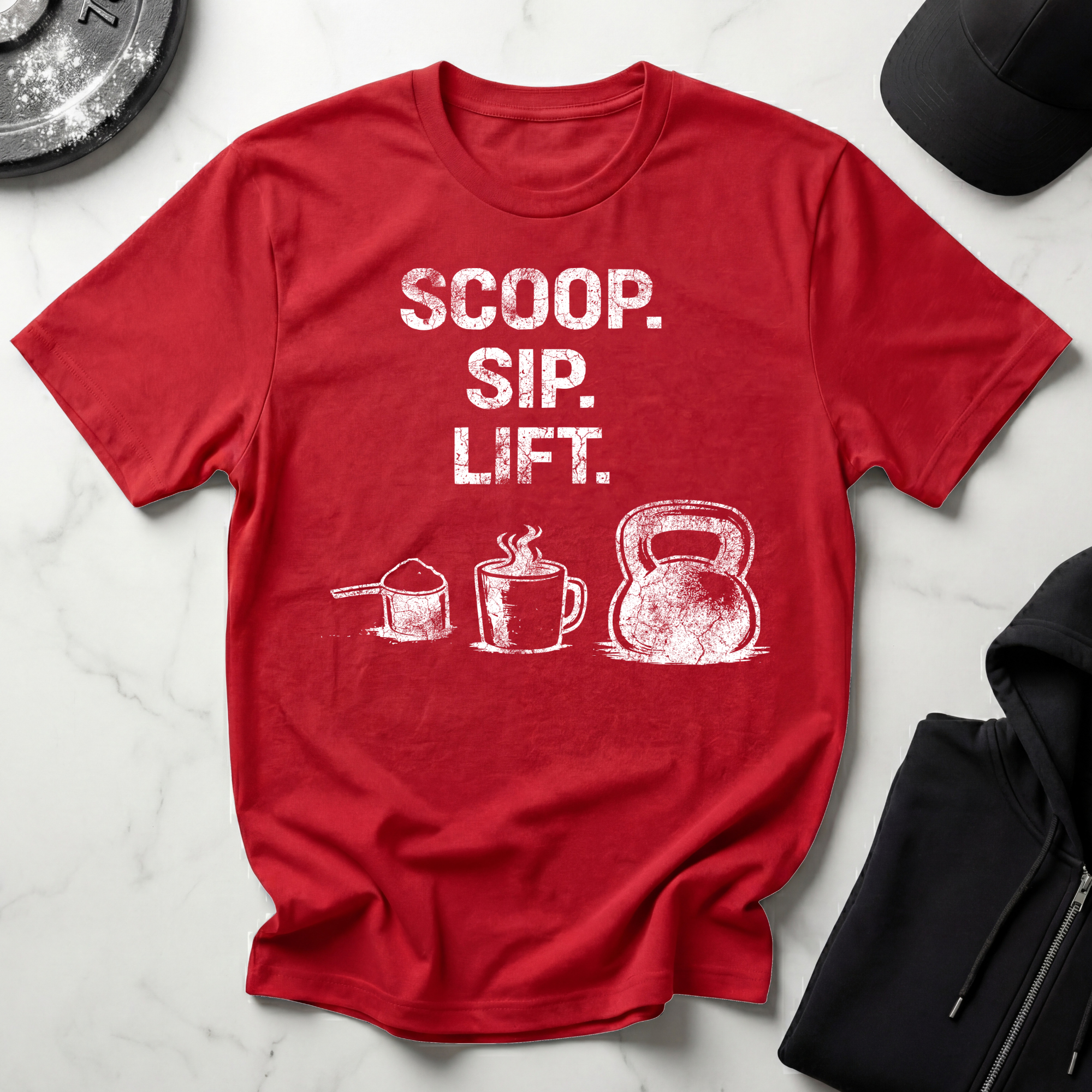Scoop Sip Lift Dark Tee
