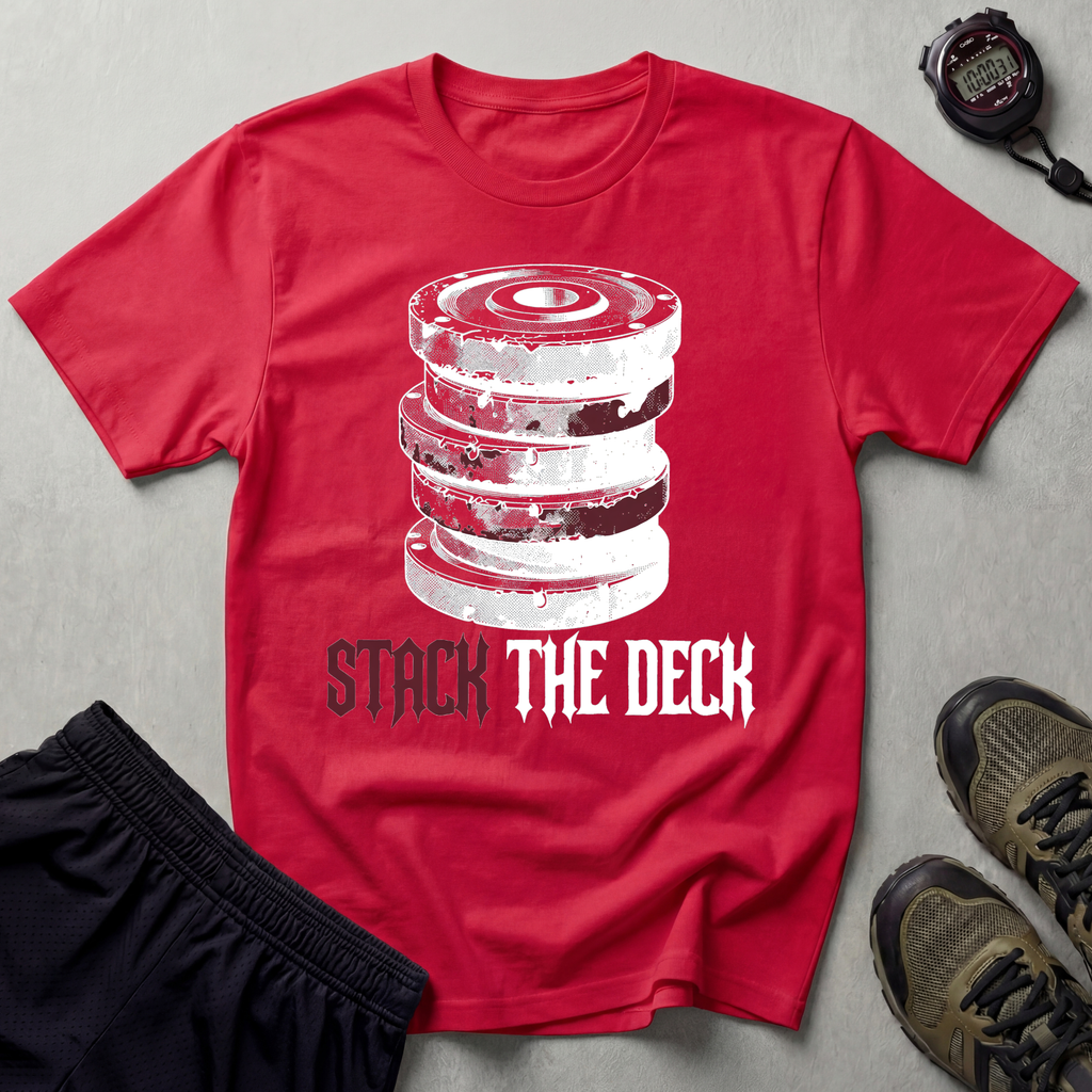 Stack The Deck White Bodybuilding T-Shirt