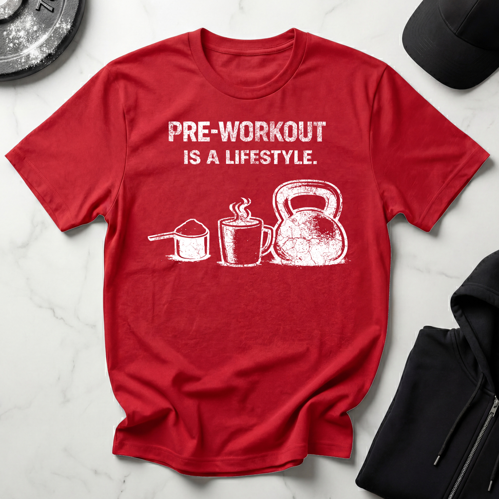 Pre-workout is a Lifestyle Dark Tee