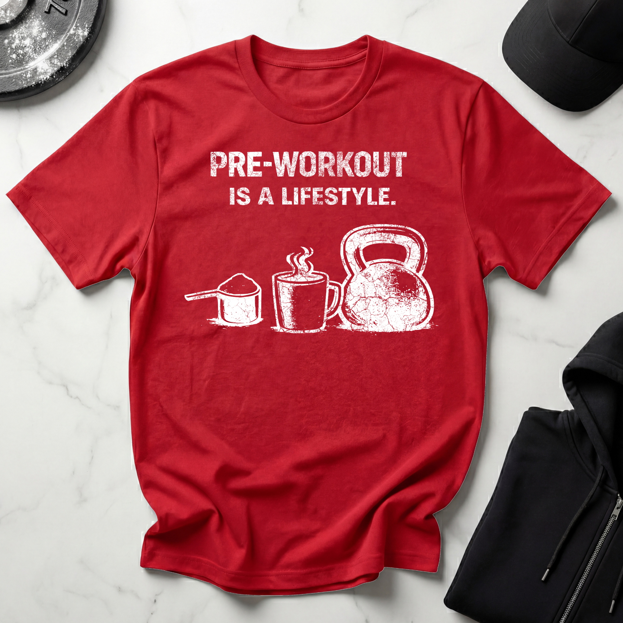 Pre-workout is a Lifestyle Dark Tee