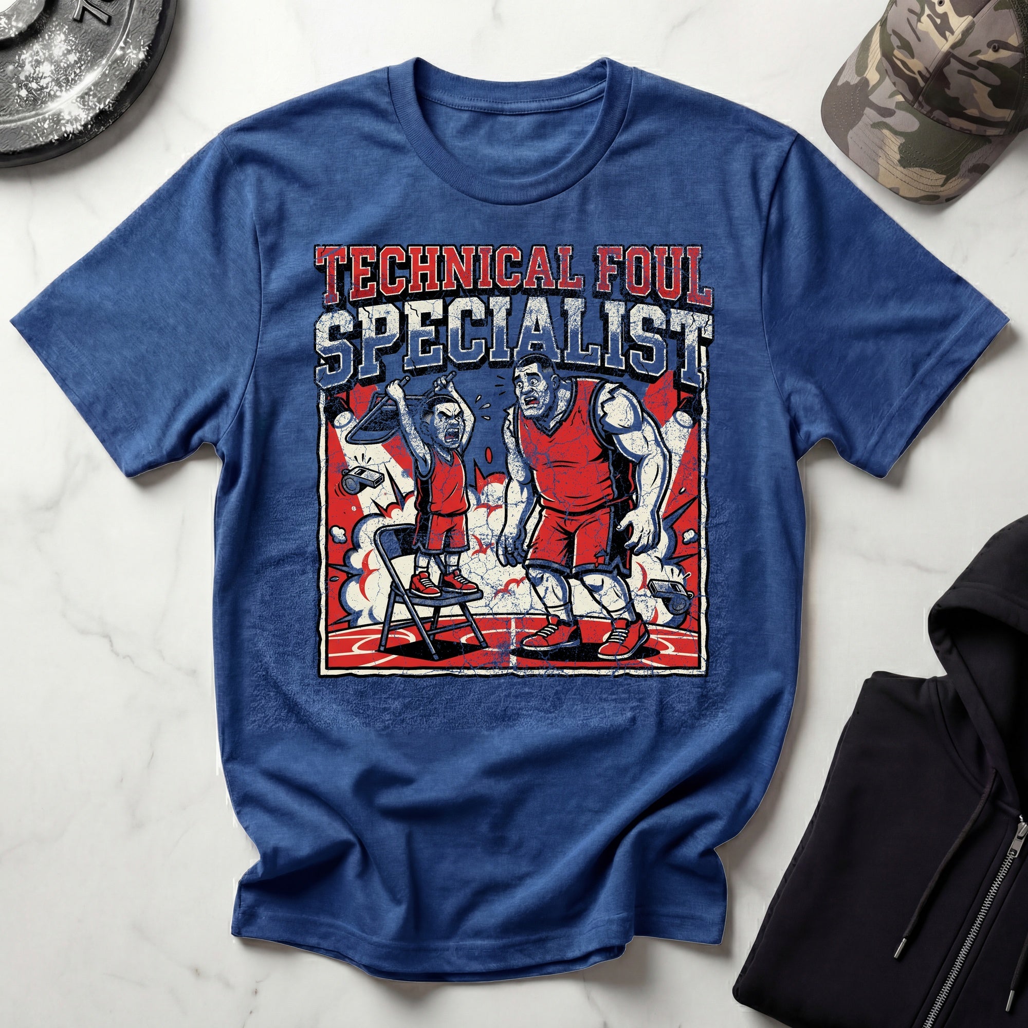 Basketball Technical Foul Specialist Vintage Gym T-Shirt