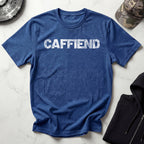 Caffiend Typographic Retro Gym T-Shirt
