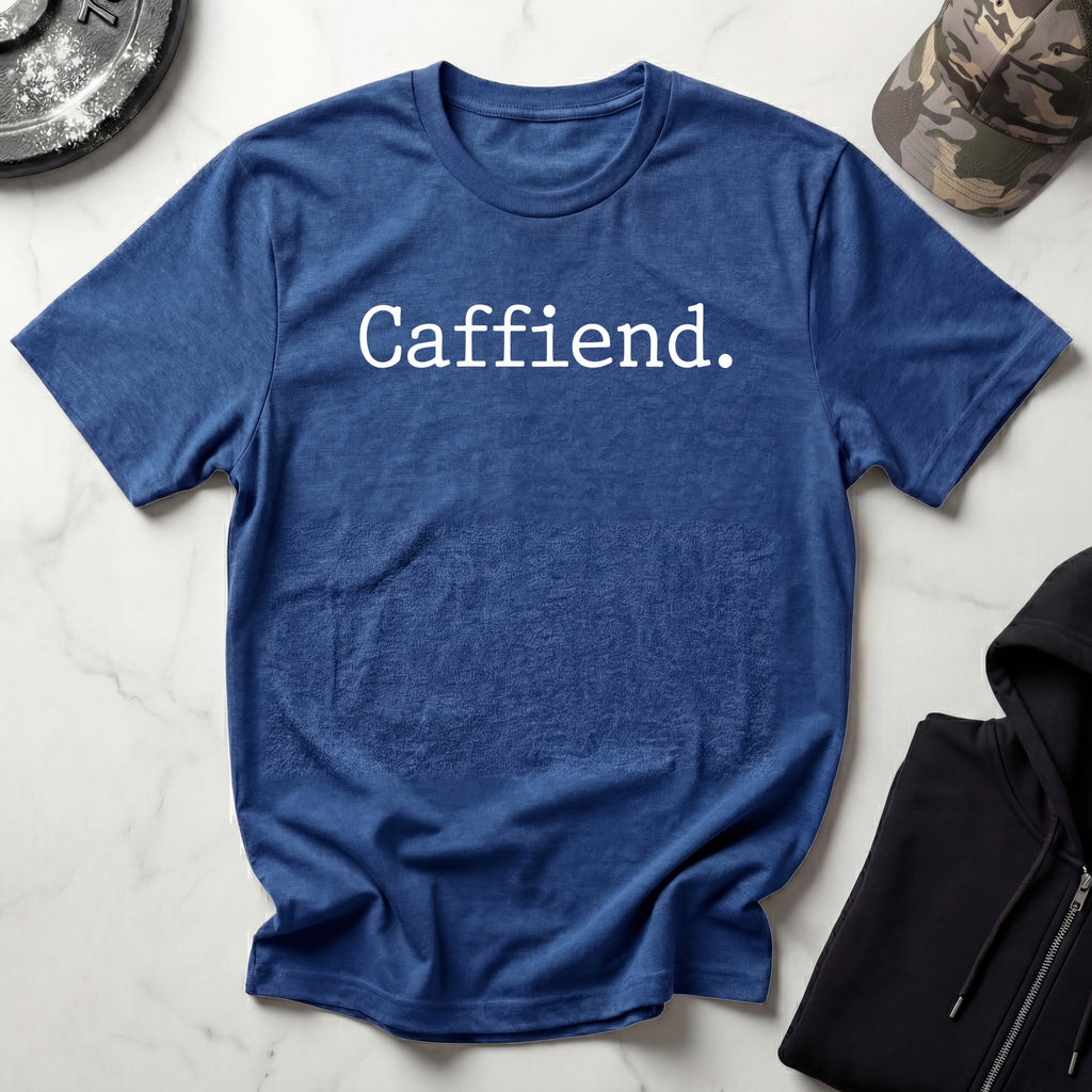 Caffiend Type Retro Gym T-Shirt