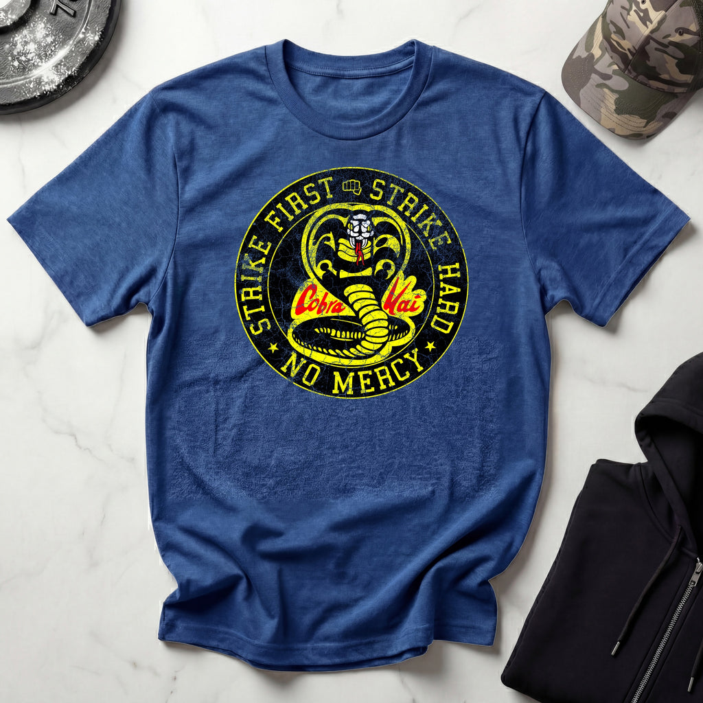 Cobra Kai Strike First Dojo Vintage Gym T-Shirt