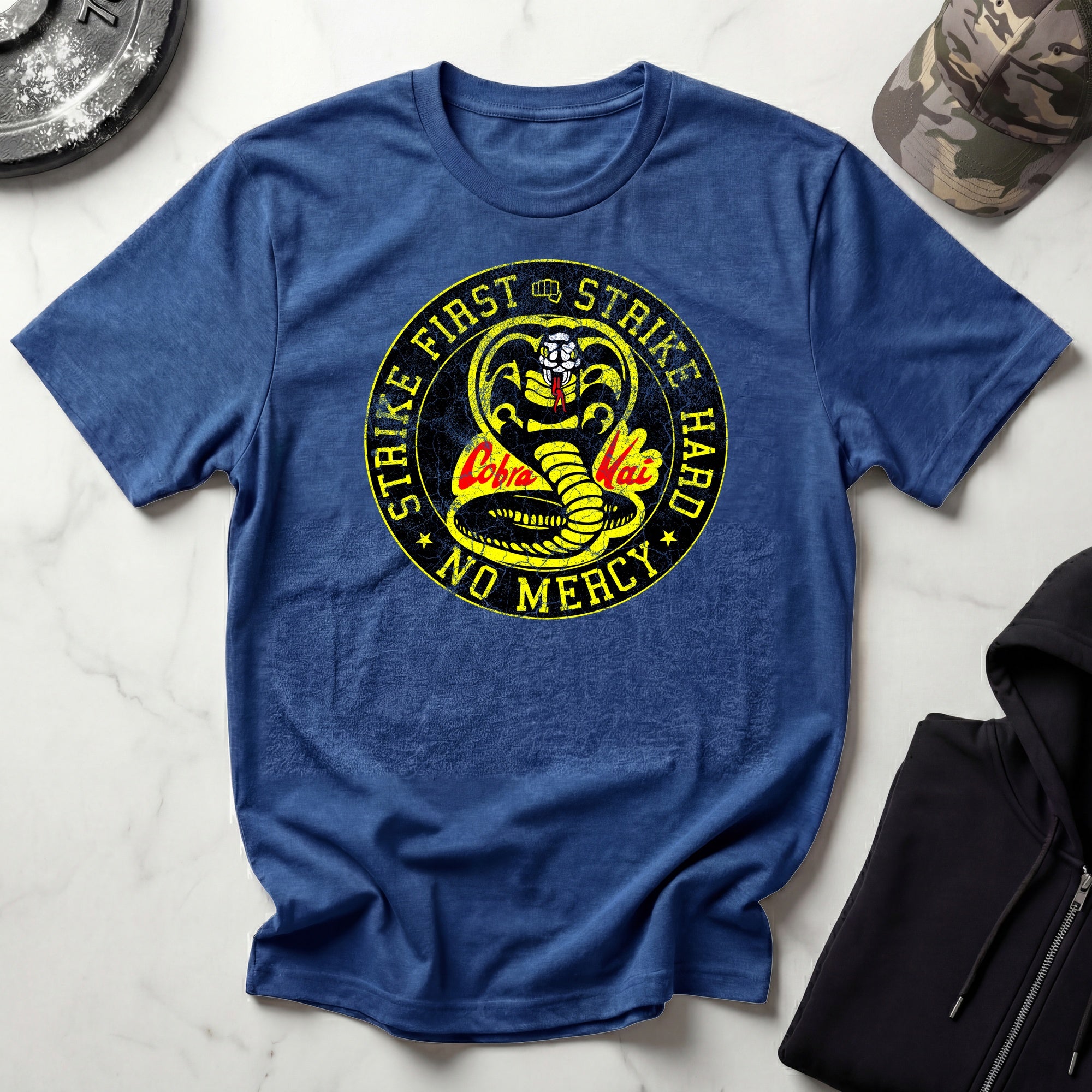 Cobra Kai Strike First Dojo Vintage Gym T-Shirt