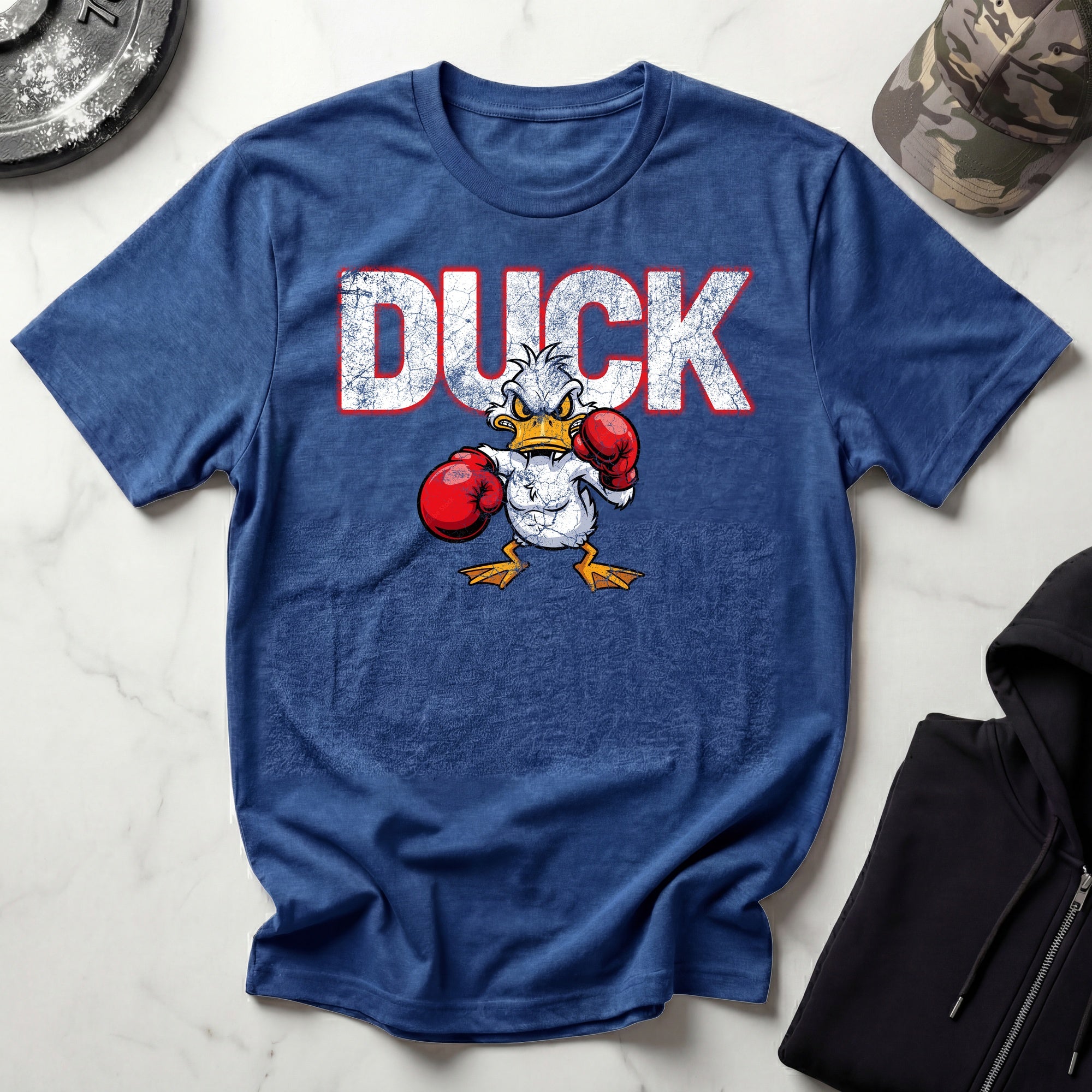 DUCK Boxer Graphic Vintage Gym T-Shirt