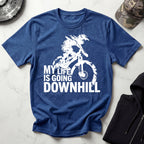 My Life Is Going Downhill MTB Gym T-Shirt