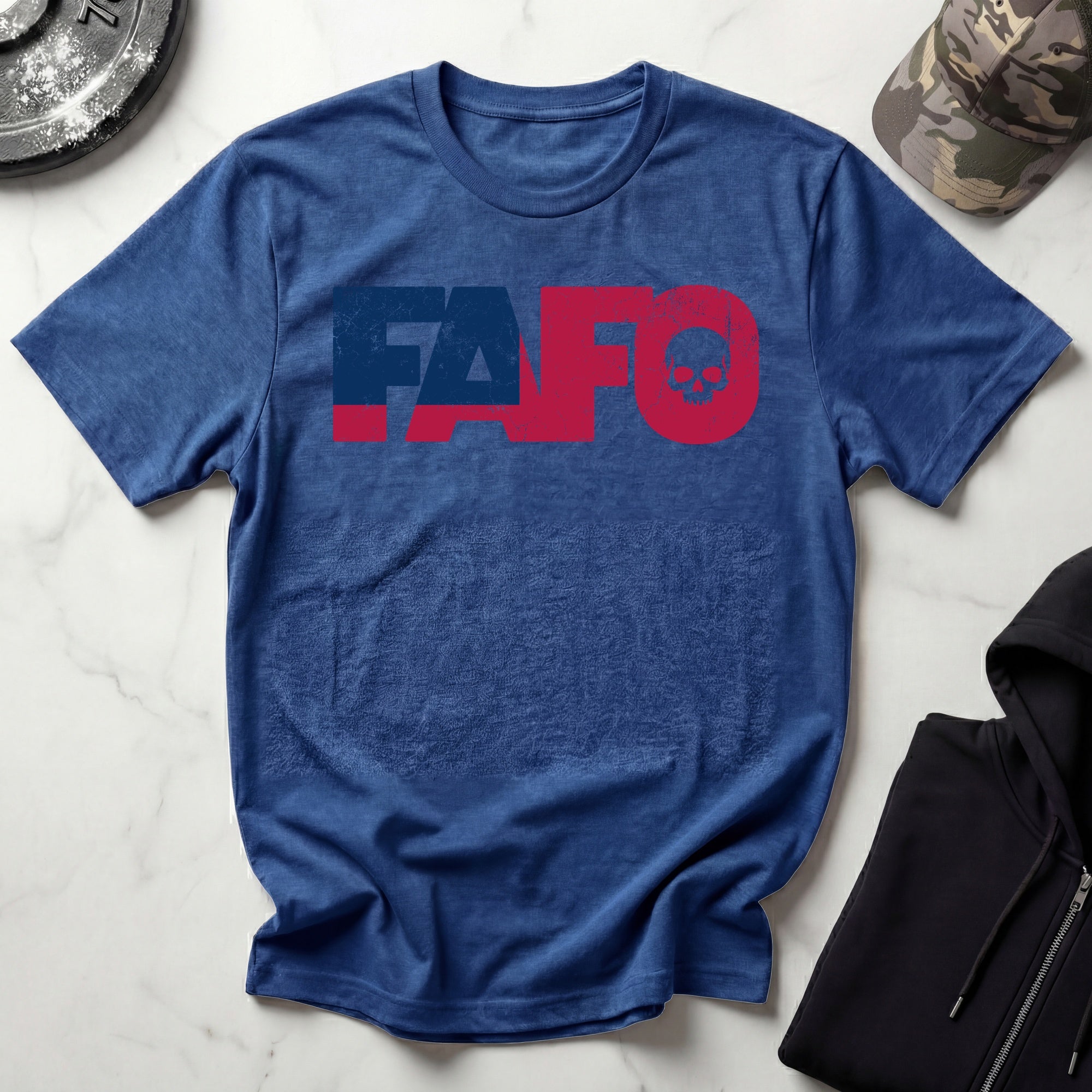 FAFO Skull Vintage Grunge Gym T-Shirt