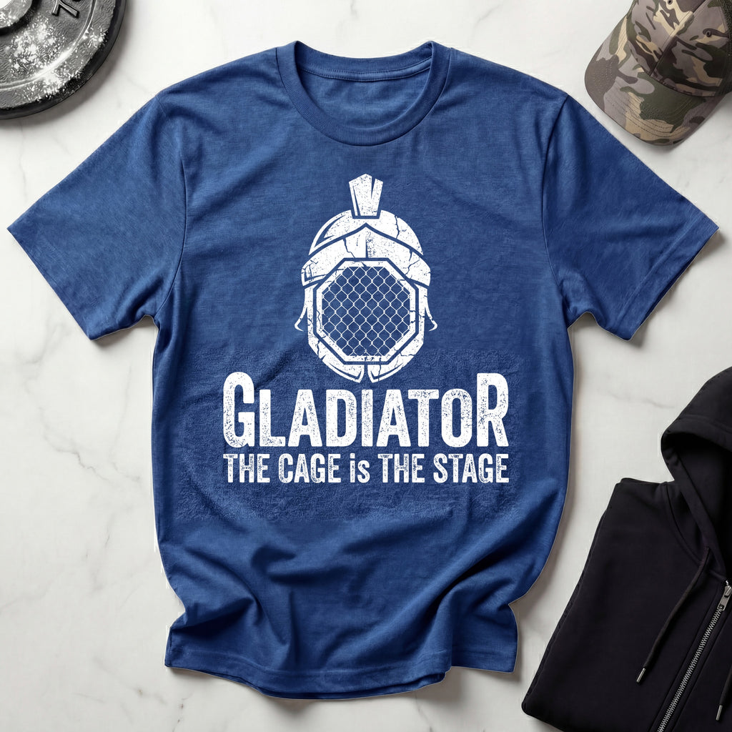 Cage Stage MMA Vintage Gym T-Shirt
