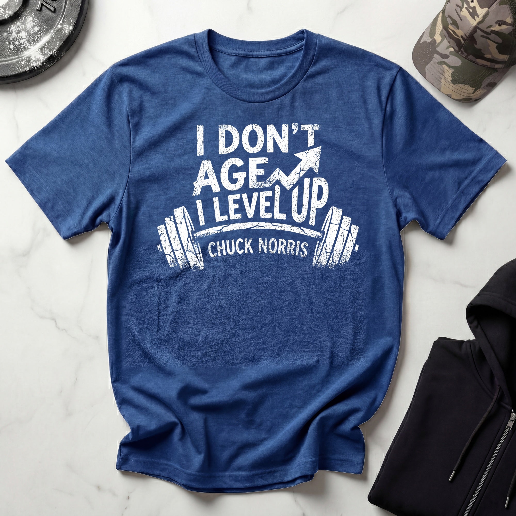 I Dont Age I Level Up Retro Graphic Gym T-Shirt
