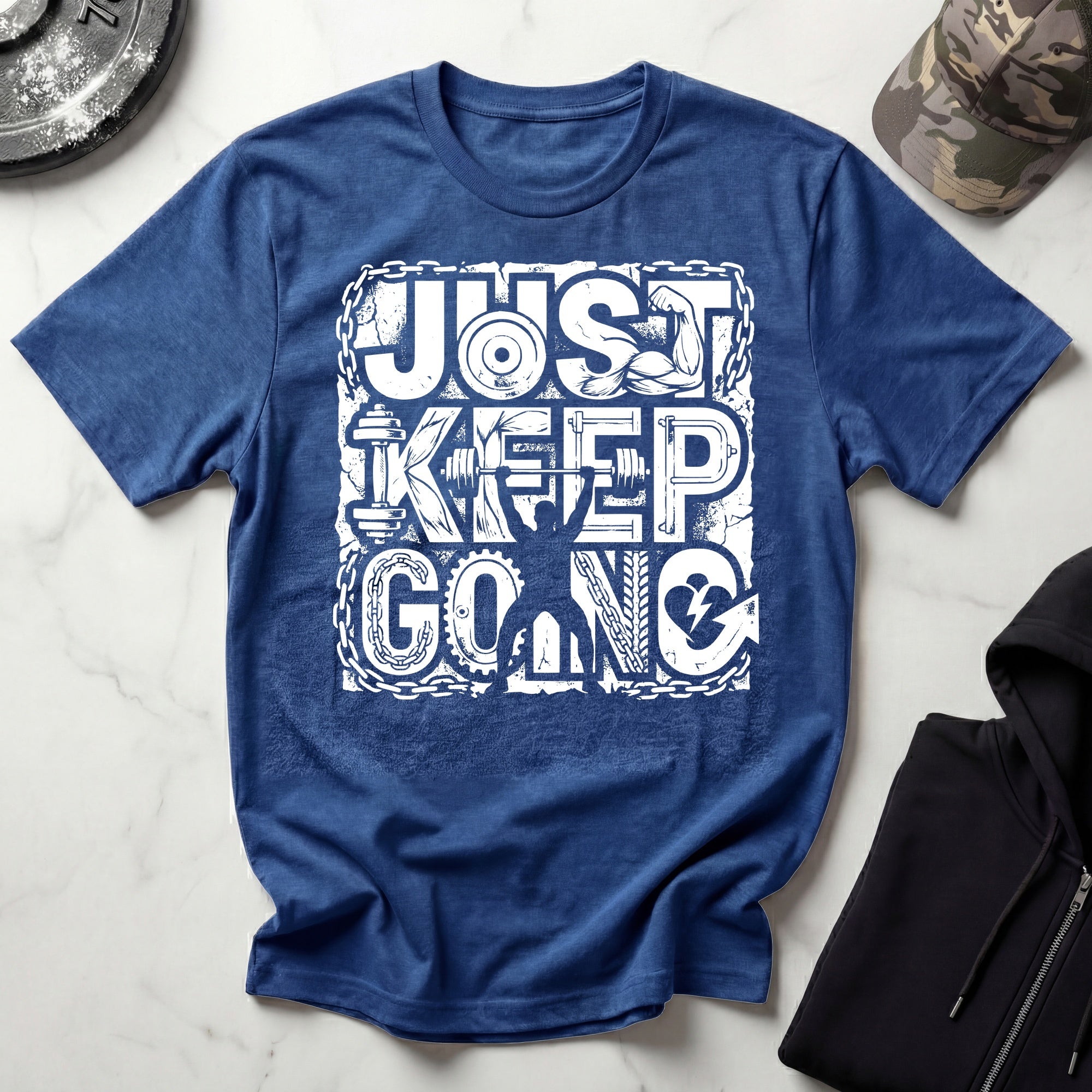 Just Keep Going Weightlifter T-Shirt