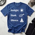 Sunlight Steak Silence Neuro Health Gym T-Shirt