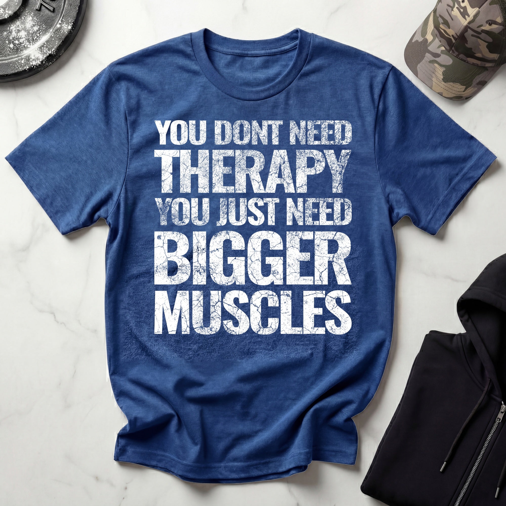 Muscle Therapy Grunge Graphic Gym T-Shirt