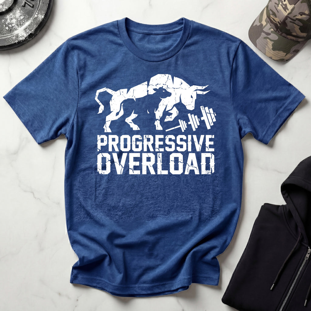 Progressive Overload Graphic Retro Gym T-Shirt