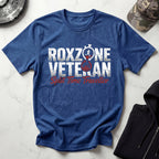Roxzone Veteran Graphic White Red Gym T-Shirt