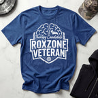 Roxzone Veteran Graphic White Gym T-Shirt