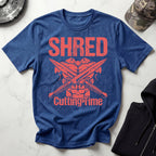 Shred Cutting Time Graphic Vintage Gym T-Shirt