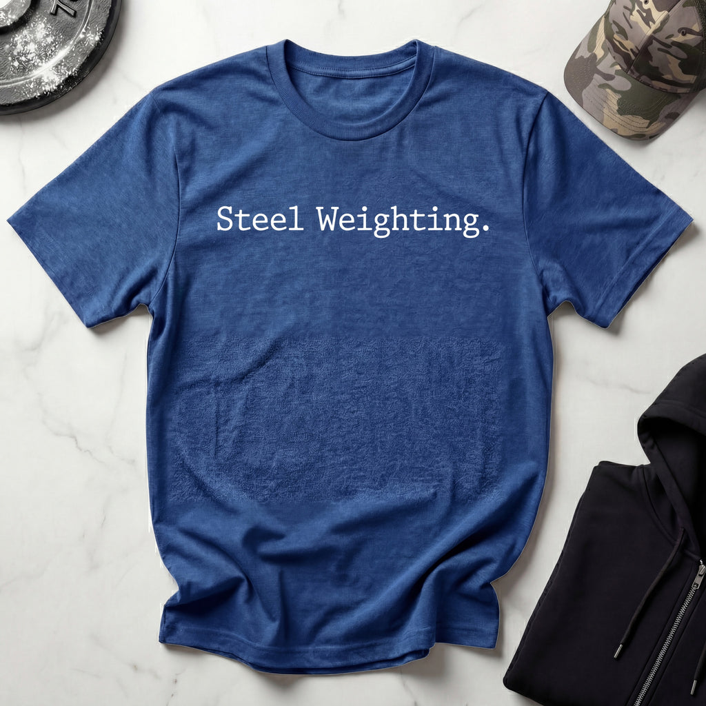 Steel Weighting Typographic Gym T-Shirt