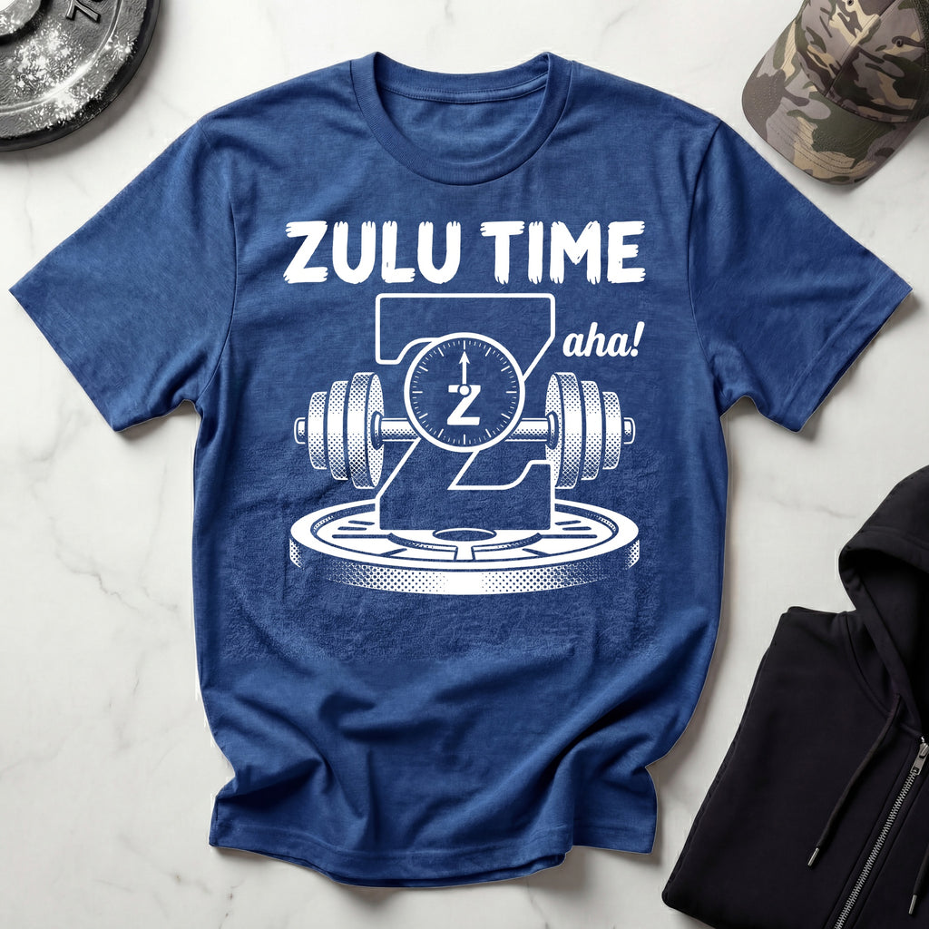 Zero Hour Zulu Time Workout Graphic Gym T-Shirt