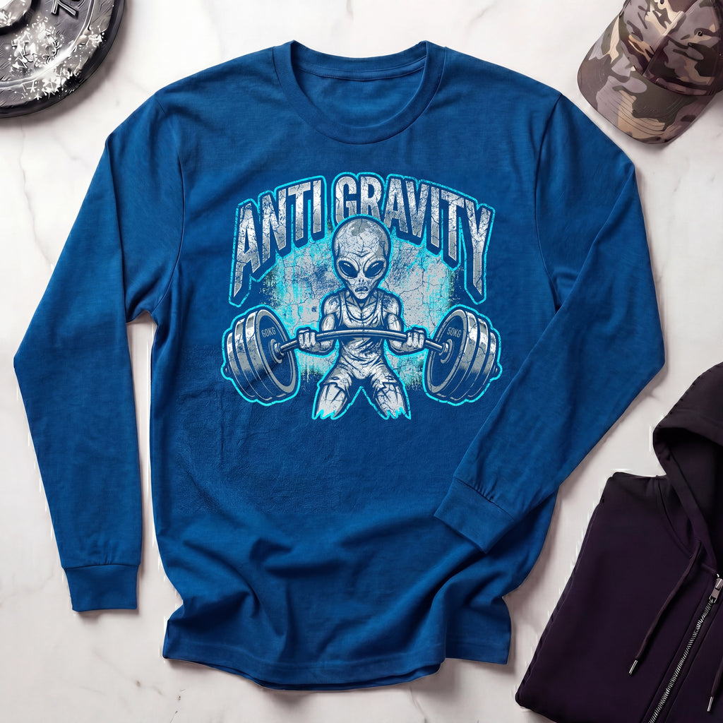 Anti Gravity Alien Long Sleeve Gym Tee