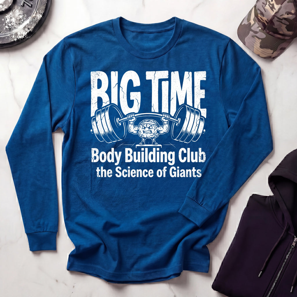 Big Time Bodybuilding Long Sleeve Gym Tee