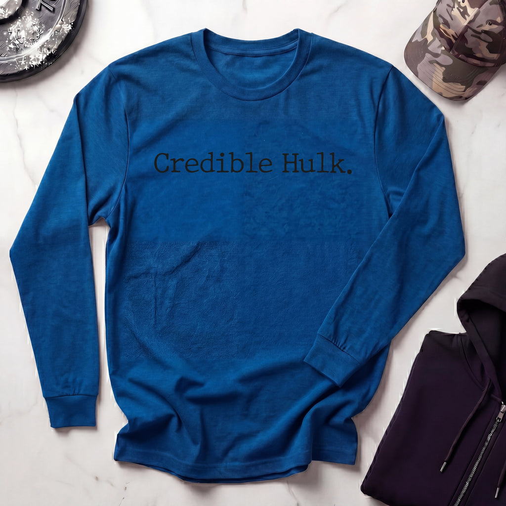 Credible Hulk Retro Long Sleeve Gym Tee