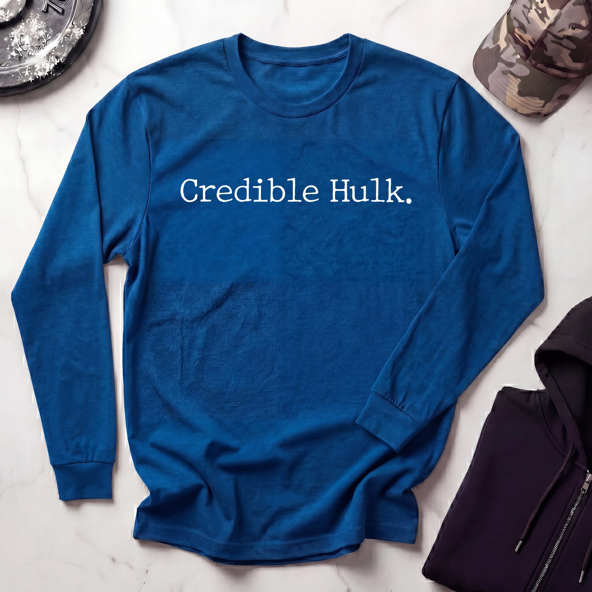 Credible Hulk Vintage Long Sleeve Gym Tee