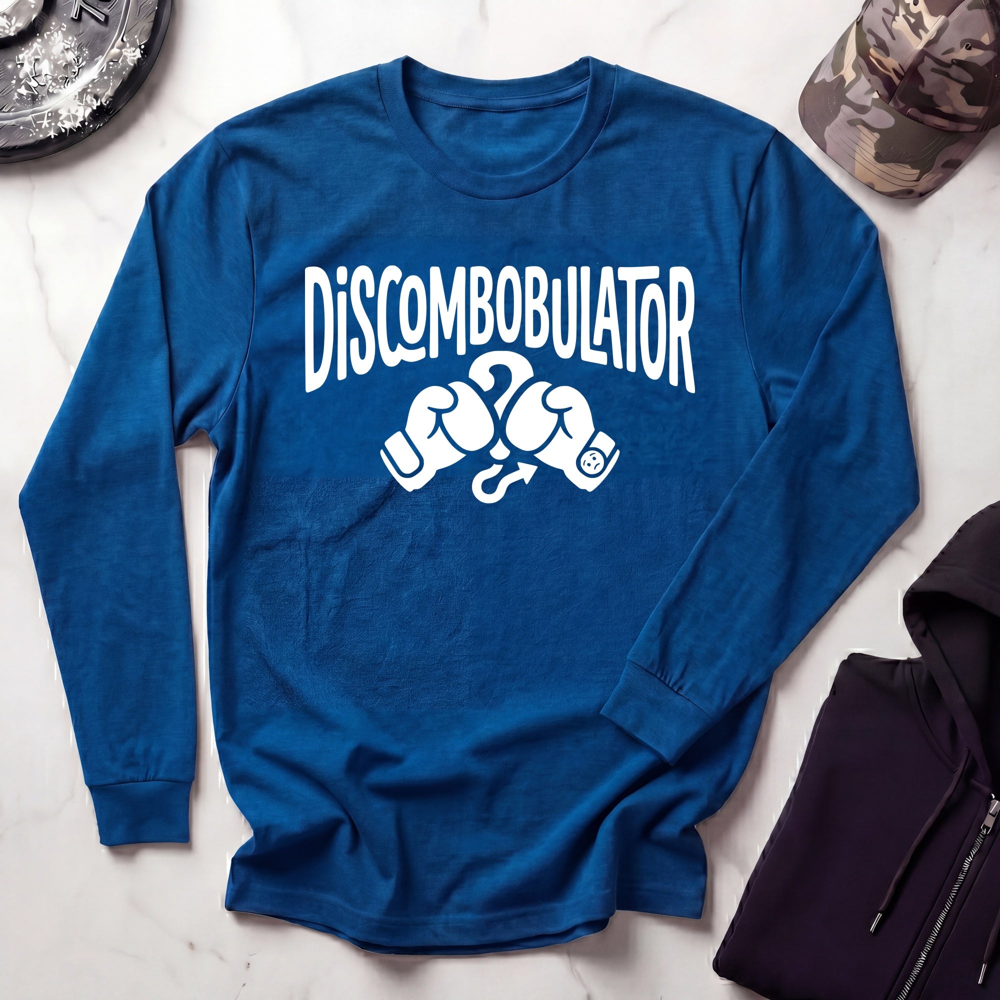 Discombobulator Boxer Long Sleeve Gym Tee