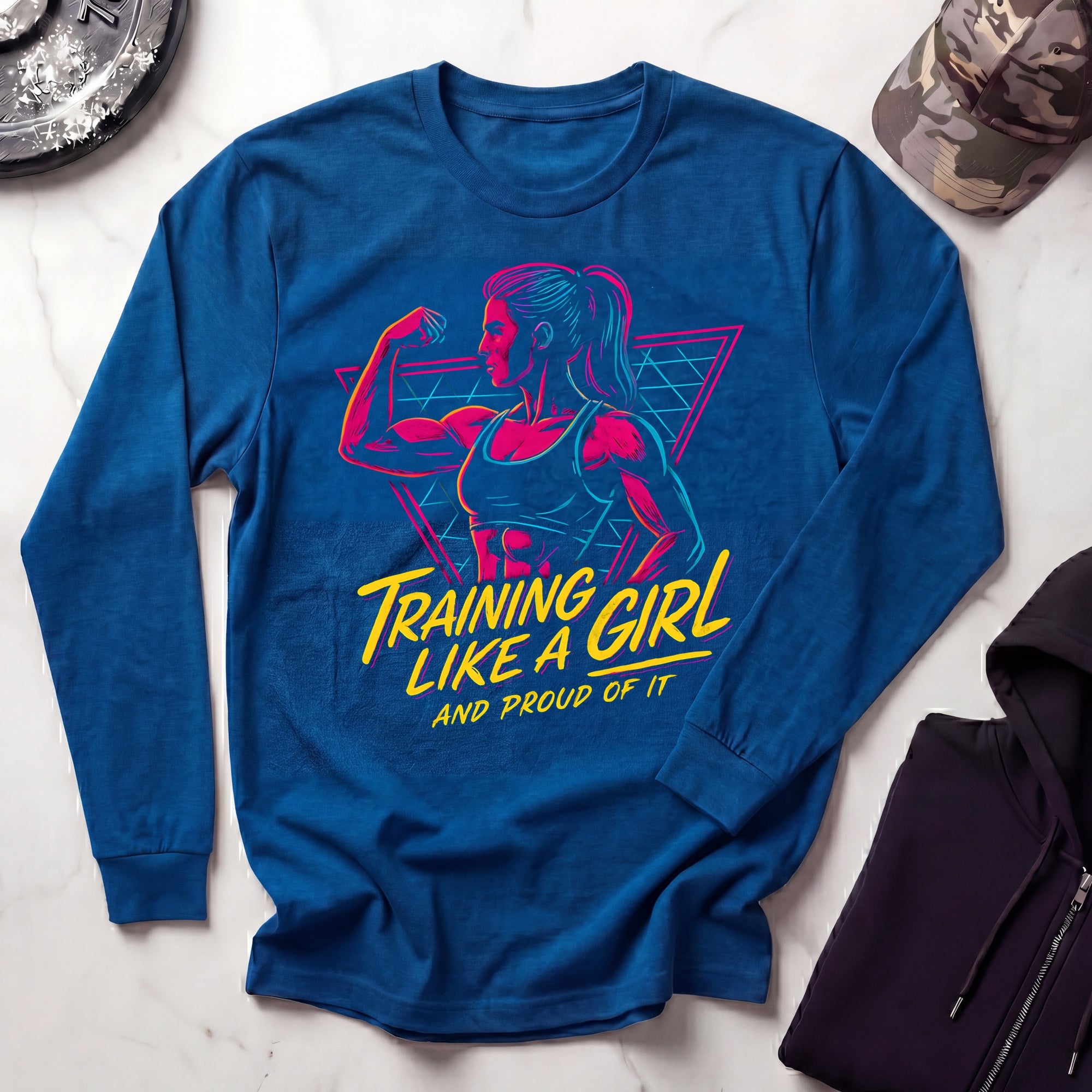 Training Like A Girl Long Sleeve Gym Tee