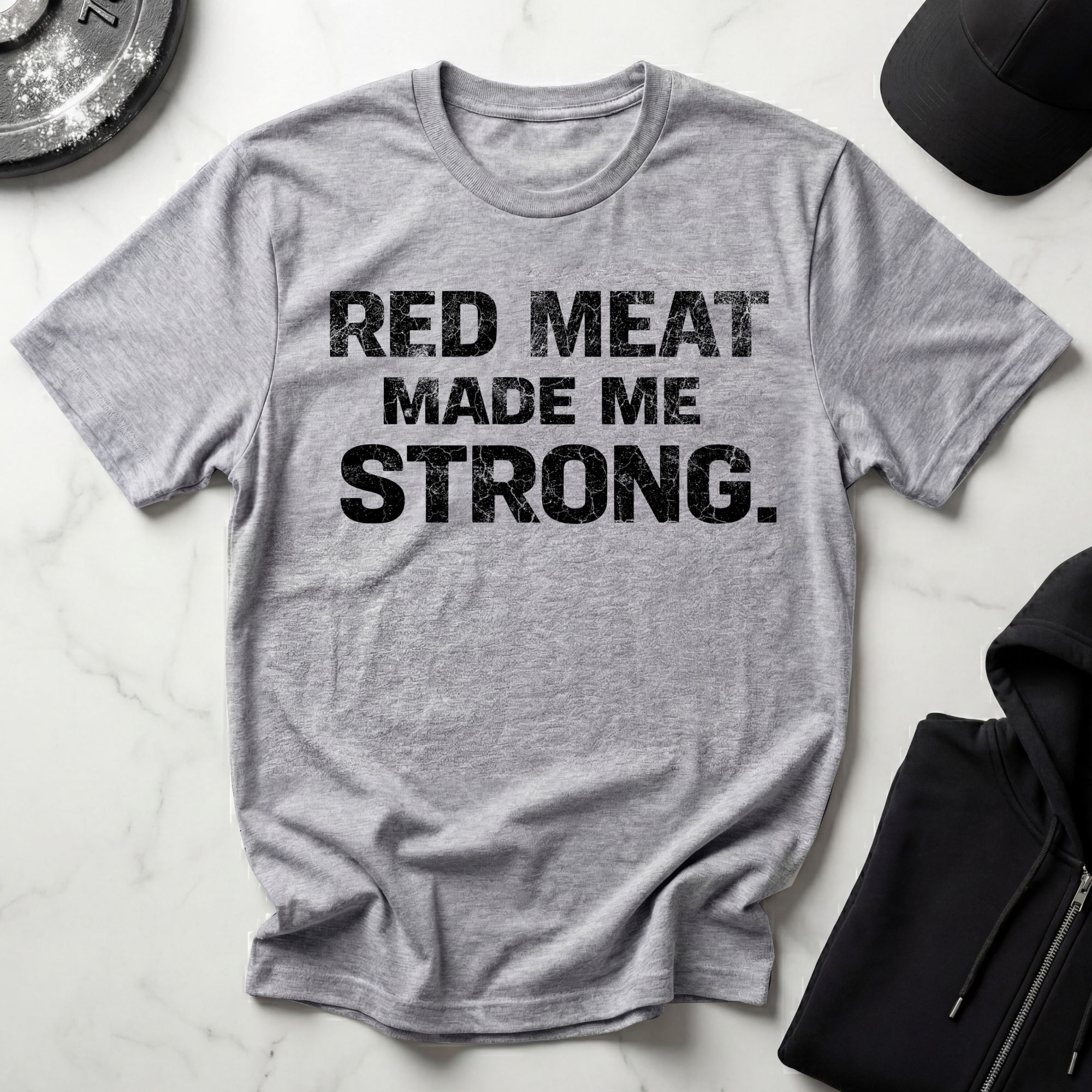 Red Meat Made Me Strong Light Tee