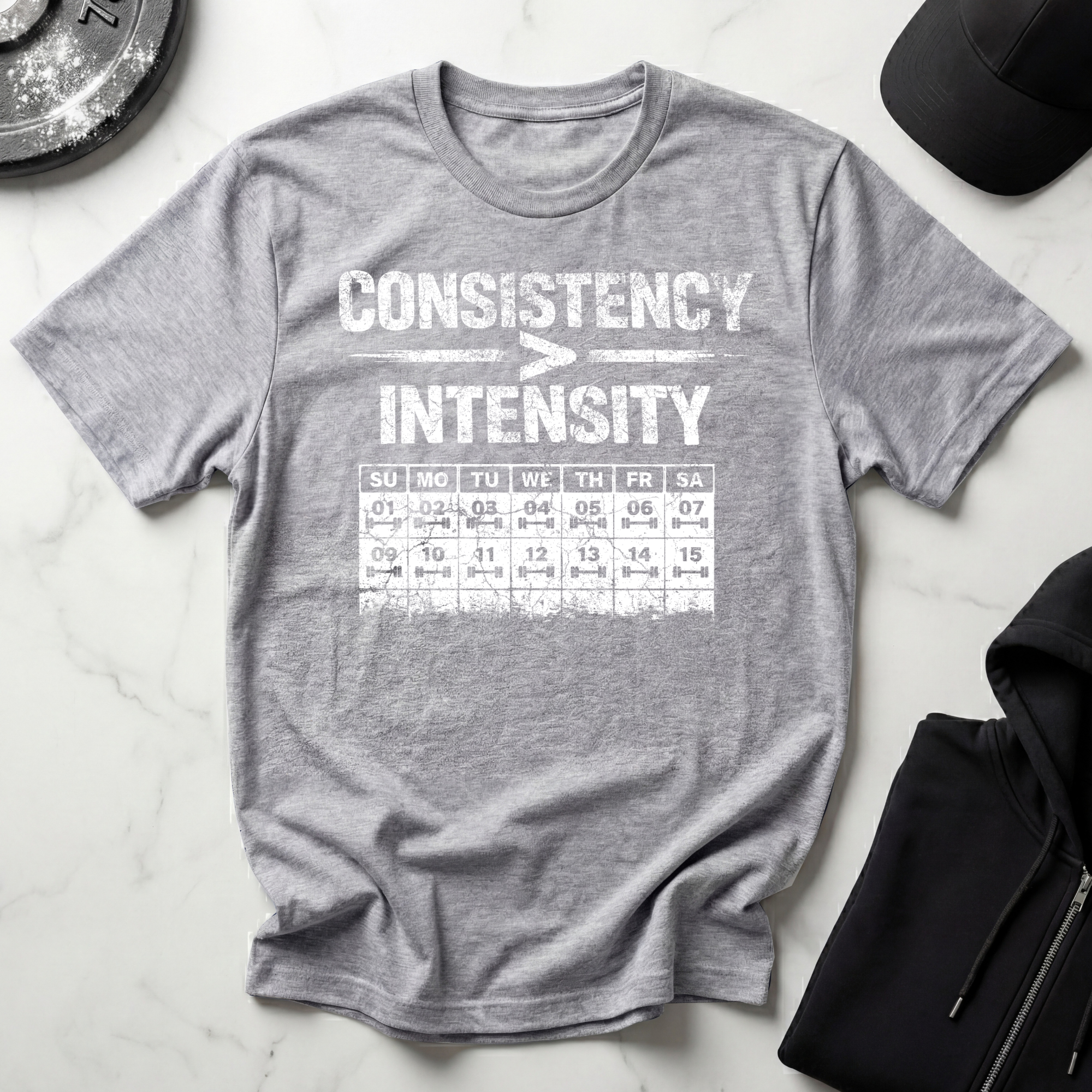 Consistency Over Intensity Dark Tee