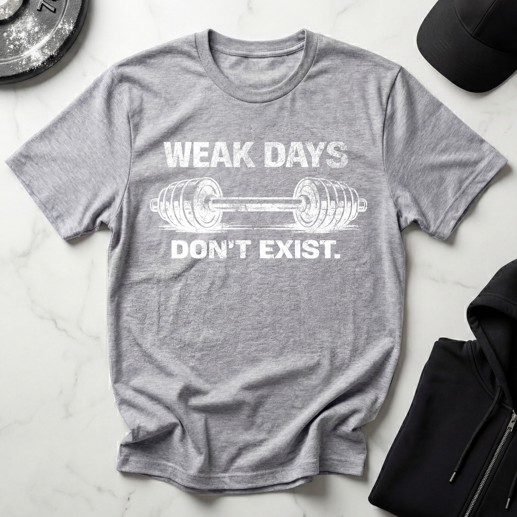Weak Days Dont Exist Dark Tee